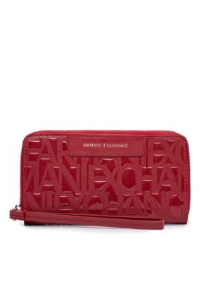 Armani Exchange Duży Portfel Damski XW001606 AF17290 U5081 Czerwony