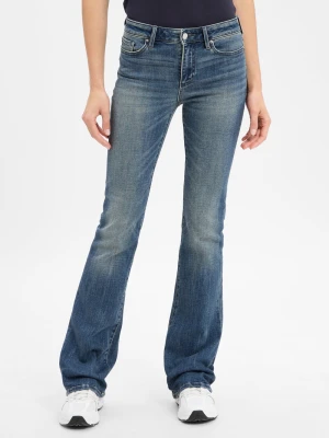 Armani Exchange Dżinsy bootcut Kobiety niebieski jednolity,