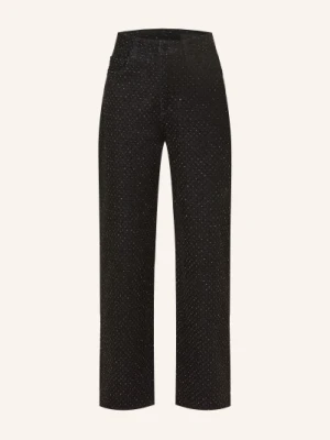 Armani Exchange Dżinsy Z Ozdobnymi Kamieniami schwarz