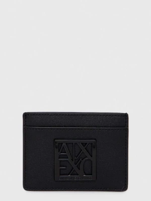 Armani Exchange etui na karty czarny