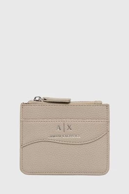 Armani Exchange etui na karty kolor beżowy 948539 CC783