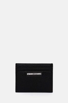 Armani Exchange etui na karty kolor czarny 958053 4F863