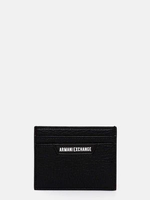 Armani Exchange etui na karty kolor czarny 958053 4F863