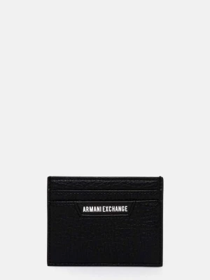 Armani Exchange etui na karty kolor czarny 958053 4F863