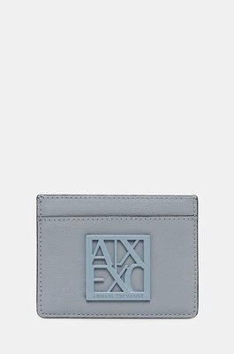 Armani Exchange etui na karty kolor niebieski