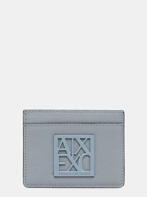 Armani Exchange etui na karty kolor niebieski