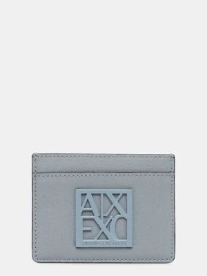 Armani Exchange etui na karty kolor niebieski