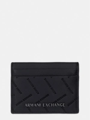 Armani Exchange etui na karty męskie skórzane