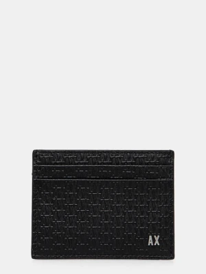 Armani Exchange etui na karty skórzane