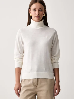 Armani Exchange golf damski wełniany beżowy