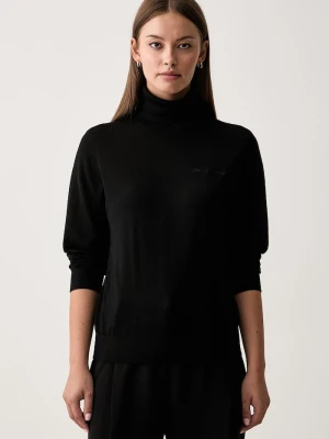 Armani Exchange golf damski wełniany czarny