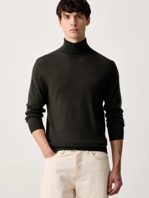 Armani Exchange golf męski wełniany szary
