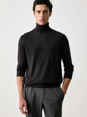 Armani Exchange golf męski z wełną szary