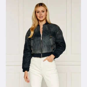 Armani Exchange Jeansowa kurtka bomber