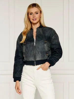 Armani Exchange Jeansowa kurtka bomber