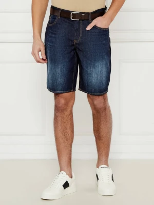 Armani Exchange Jeansowe szorty J65 | Slim Fit granatowy