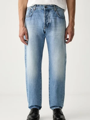 Armani Exchange jeansy loose męskie niebieski