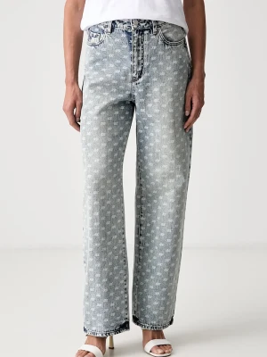 Armani Exchange jeansy relaxed fit damskie niebieski