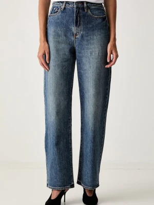 Armani Exchange jeansy relaxed fit damskie niebieski