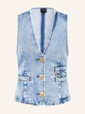 Armani Exchange Kamizelka Dżinsowa blau