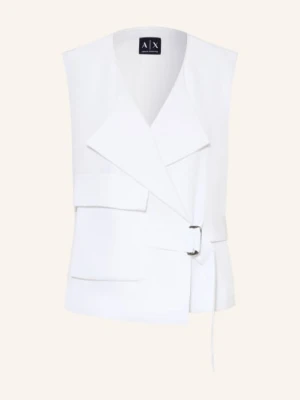 Armani Exchange Kamizelka Typu Blezer weiss
