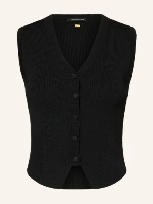 Armani Exchange Kamizelka Z Dzianiny schwarz