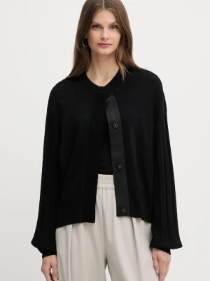 Armani Exchange kardigan damski kolor czarny lekki XW000762 AF10352