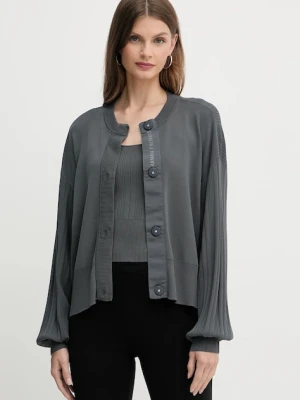 Armani Exchange kardigan damski kolor szary lekki XW000762 AF10352