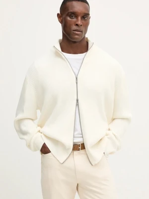 Armani Exchange kardigan z domieszką wełny męski kolor beżowy XM000912 AF10348