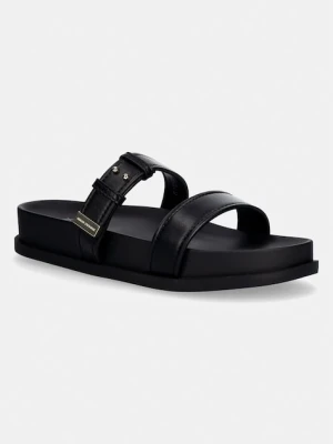 Armani Exchange klapki damskie czarny