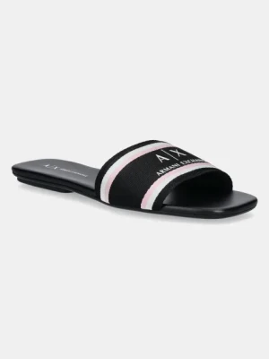 Armani Exchange klapki damskie kolor czarny XDP056 XV922 00002