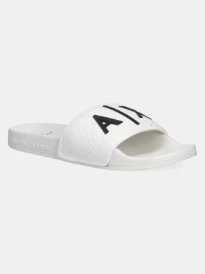 Armani Exchange klapki męskie kolor biały XUP001 XV820 K488
