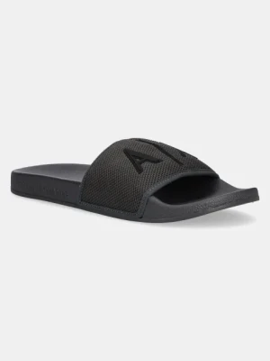Armani Exchange klapki męskie kolor czarny XUP001 XV820 R401