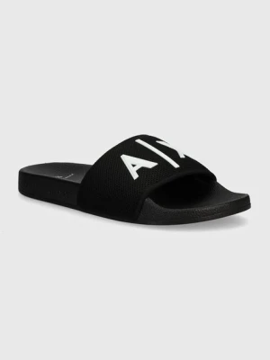 Armani Exchange klapki męskie kolor czarny XUP001 XV820 S277
