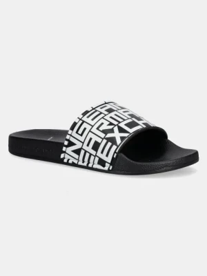 Armani Exchange klapki męskie kolor czarny XUP004 XV679 N814