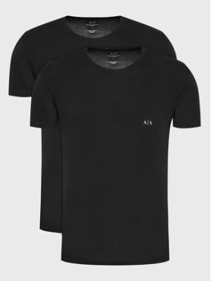 Armani Exchange Komplet 2 t-shirtów 956005 CC282 07320 Czarny Slim Fit