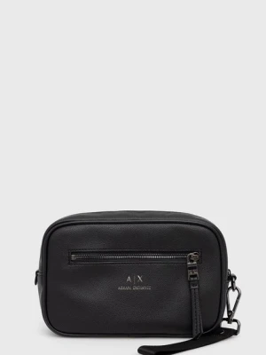 Armani Exchange kosmetyczka kolor czarny 958446 CC830