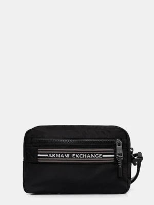 Armani Exchange kosmetyczka kolor czarny XM001607 AF17206