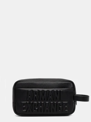 Armani Exchange kosmetyczka kolor czarny XM002005 AF17211