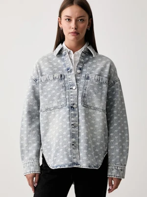 Armani Exchange koszula damska jeansowa niebieski