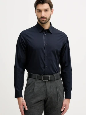 Armani Exchange koszula męska kolor granatowy regular z kołnierzykiem klasycznym XM001500 AF16676