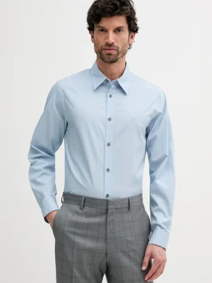Armani Exchange koszula męska kolor niebieski regular z kołnierzykiem klasycznym XM000494 AF14936