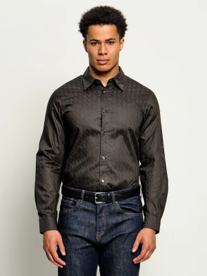 Armani Exchange Koszula | Regular Fit grafitowy