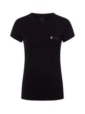 Armani Exchange Koszulka damska Kobiety Bawełna czarny,