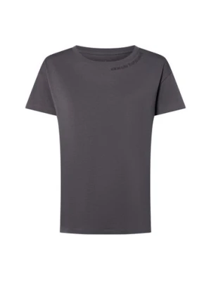 Armani Exchange Koszulka damska Kobiety Bawełna szary jednolity,
