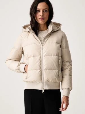 Armani Exchange krótka kurtka damska beżowy