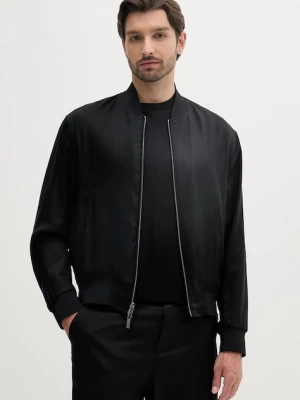 Armani Exchange kurtka bomber dwustronna kolor czarny przejściowa oversize XM000390 AF13170