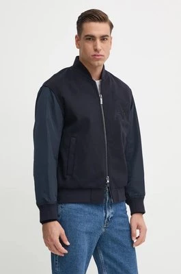 Armani Exchange kurtka bomber męski kolor granatowy przejściowa oversize 6DZB32 ZN5PZ