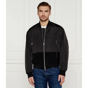 Armani Exchange Kurtka bomber | Regular Fit | z dodatkiem wełny