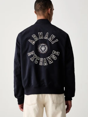 Armani Exchange kurtka dwustronna męska granatowy
